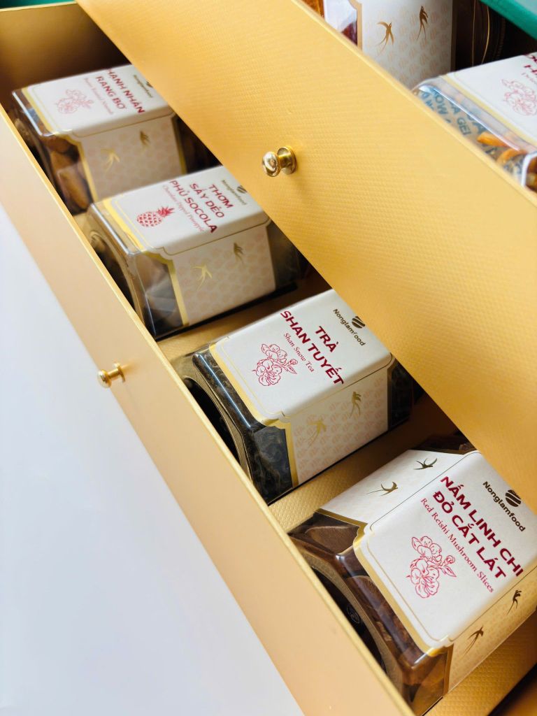 Bộ quà tết 2026 - KHỞI SẮC 02 | Set Quà Tết Nonglamfood | Vẹn Nguyên Hương Tết – Gắn Kết Yêu Thương