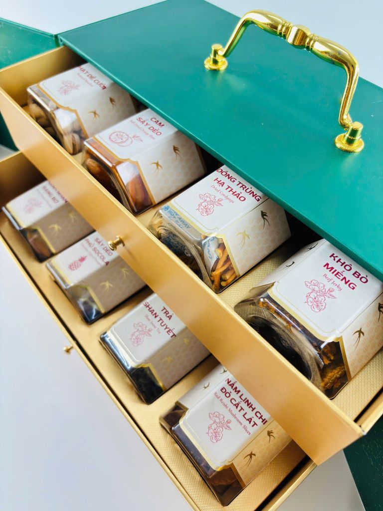 Bộ quà tết 2026 - KHỞI SẮC 02 | Set Quà Tết Nonglamfood | Vẹn Nguyên Hương Tết – Gắn Kết Yêu Thương