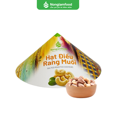 HẠT ĐIỀU RANG MUỐI | HỘP HÌNH NÓN 75G | SALT CASHEW NUTS | TRAVEL SOUVENIRS