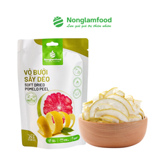 VỎ BƯỞI SẤY DẺO NONGLAMFOOD | TÚI 25G | DRIED POMELO PEEL | HEALTHY SNACK