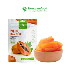 ĐU ĐỦ SẤY DẺO | TÚI 100G | DRIED PAPAYA | HEALTHY SNACK