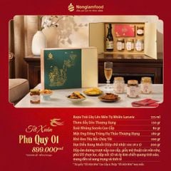 Bộ quà tết 2026 - PHÚ QUÝ 01 | Set Quà Tết Nonglamfood | Vẹn Nguyên Hương Tết – Gắn Kết Yêu Thương