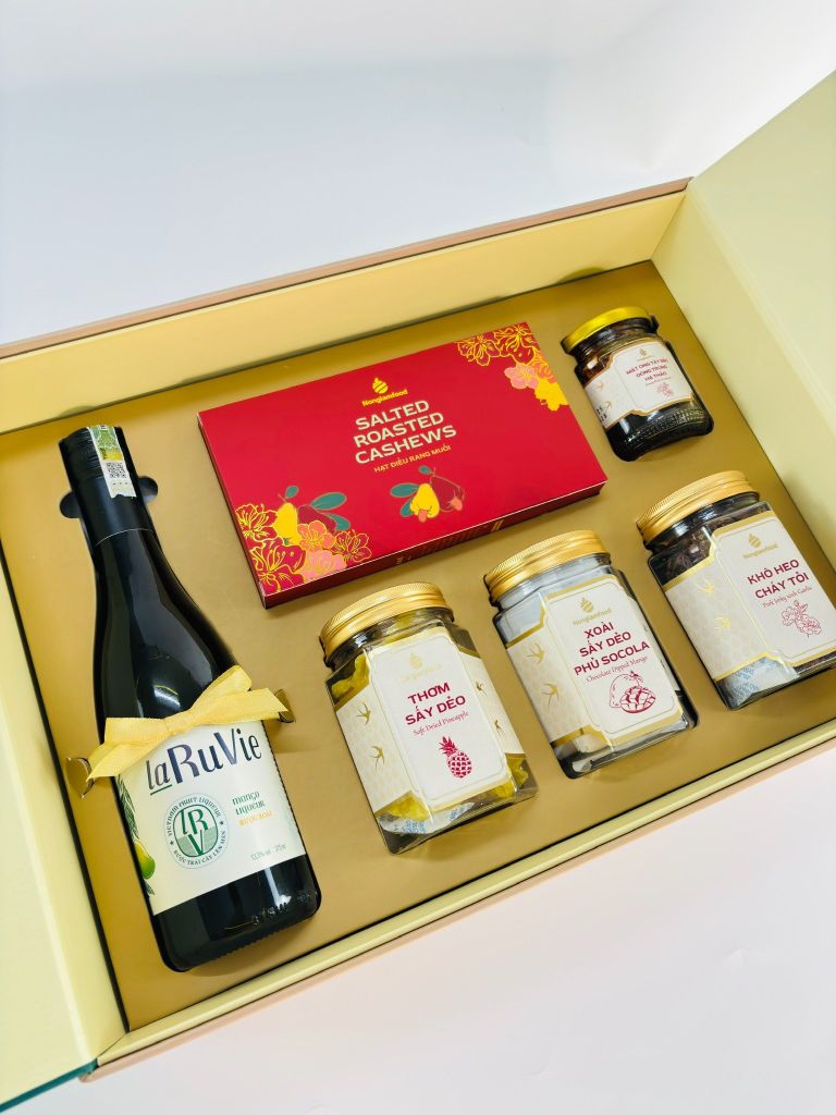 Bộ quà tết 2026 - PHÚ QUÝ 01 | Set Quà Tết Nonglamfood | Vẹn Nguyên Hương Tết – Gắn Kết Yêu Thương