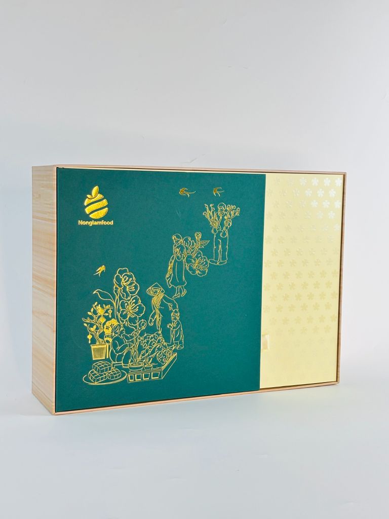 Bộ quà tết 2026 - PHÚ QUÝ 02 | Set Quà Tết Nonglamfood | Vẹn Nguyên Hương Tết – Gắn Kết Yêu Thương