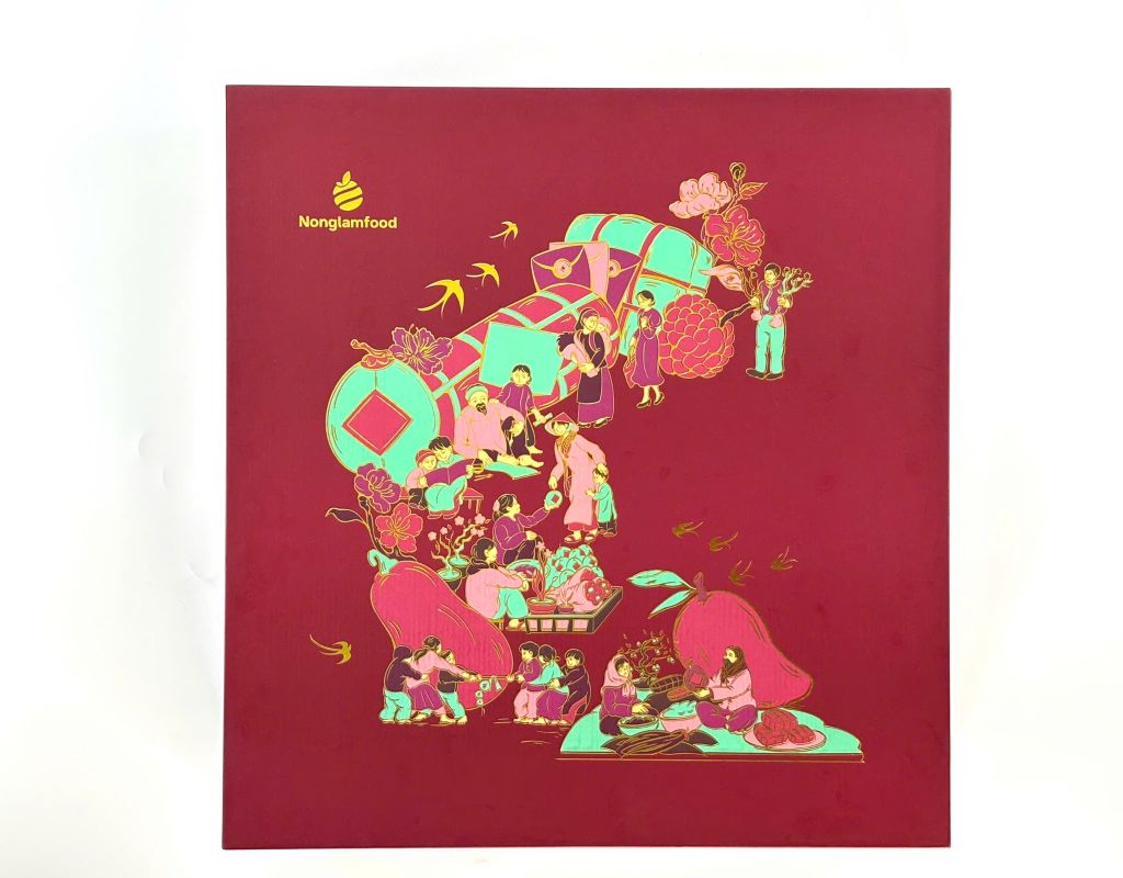 Bộ quà tết 2026 - PHÁT LỘC 01 | Set Quà Tết Nonglamfood | Vẹn Nguyên Hương Tết – Gắn Kết Yêu Thương