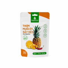 COMBO 6 TÚI THƠM MUỐI ỚT SẤY DẺO 100G NONGLAMFOOD | NONGLAMFOOD SOFT DRIED PINEAPPLE WITH CHILI SALT COMBO – 6 BAGS × 100G