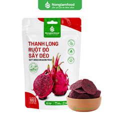 THANH LONG ĐỎ SẤY DẺO | TÚI 100G | DRIED DRAGON FRUIT | HEALTHY SNACK