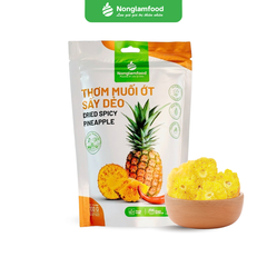 THƠM SẤY DẺO MUỐI ỚT | TÚI 100G | CHILLI DRIED PINEAPPLE | HEALTHY SNACK
