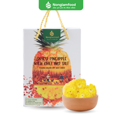 THƠM SẤY DẺO MUỐI ỚT | HỘP 500G | CHILLI DRIED PINEAPPLE | HEALTHY SNACK