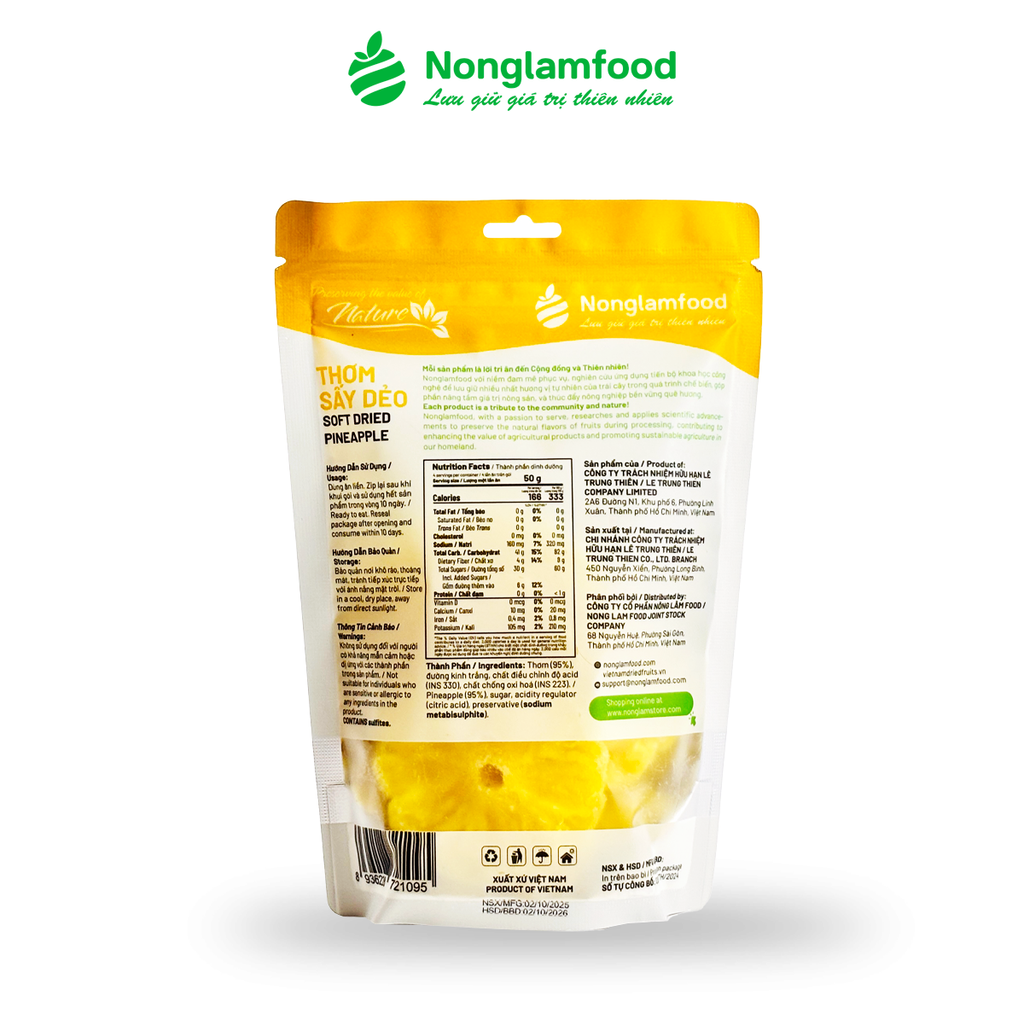 THƠM SẤY DẺO - TÚI 200 GRAM| ĂN VẶT TỐT CHO SỨC KHỎE| HEALTHY SNACK