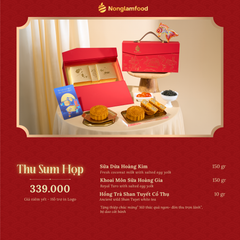 THU SUM HỌP – BỘ QUÀ TẶNG TRUNG THU CAO CẤP 2026 (HỘP 2 BÁNH + 1 TRÀ)
