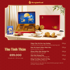 THU TÌNH THÂN – BỘ QUÀ TẶNG TRUNG THU CAO CẤP 2026 (HỘP 4 BÁNH + 1 TRÀ)