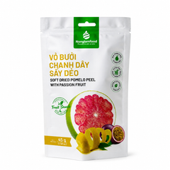 COMBO 8 TÚI TRÁI CÂY SẤY 4 VỊ NHIỆT ĐỚI 45G NONGLAMFOOD (DỪA SẤY GIÒN, VỎ BƯỞI CHANH DÂY, CHANH DÂY, MÍT SẤY DẺO) | NONGLAMFOOD TROPICAL DRIED FRUIT COMBO 8 BAGS × 45G (COCONUT, PASSION FRUIT POMELO PEEL, PASSION FRUIT, JACKFRUIT)