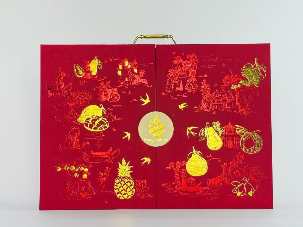 Bộ quà tết 2026 - VƯỢNG PHÁT 01 | Set Quà Tết Nonglamfood | Vẹn Nguyên Hương Tết – Gắn Kết Yêu Thương