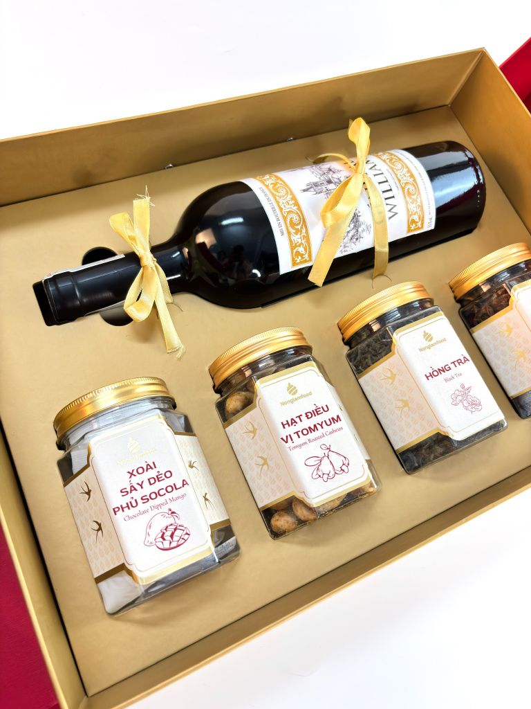 Bộ quà tết 2026 - VƯỢNG PHÁT 01 | Set Quà Tết Nonglamfood | Vẹn Nguyên Hương Tết – Gắn Kết Yêu Thương