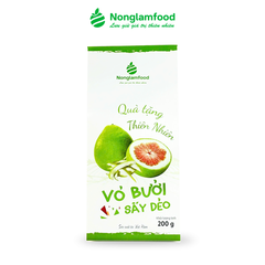 VỎ BƯỞI SẤY DẺO NONGLAMFOOD HỘP 200G | HEALTHY SNACK | ĂN VẶT TỐT CHO SỨC KHỎE | TRÁI CÂY SẤY DẺO