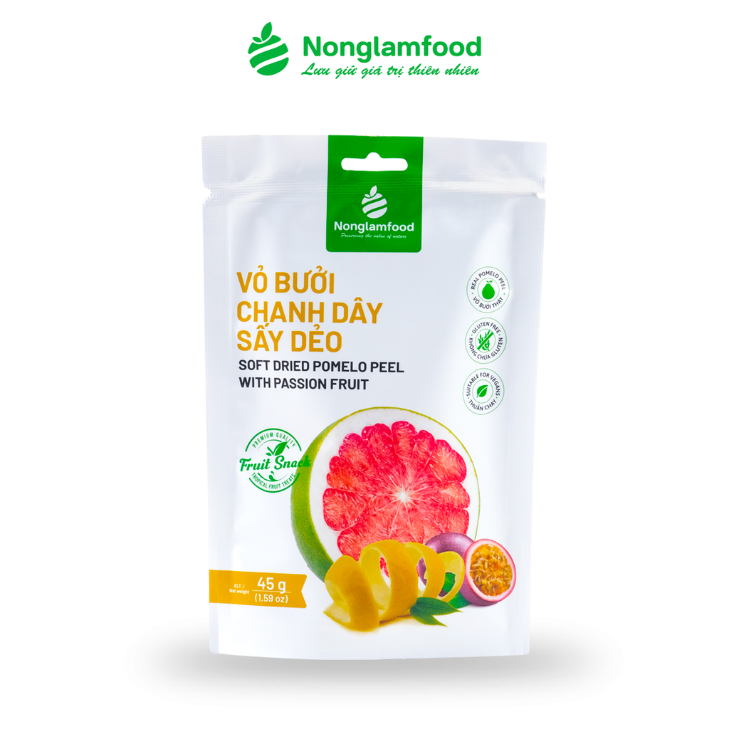 VỎ BƯỞI CHANH DÂY SẤY DẺO 45G| ĂN VẶT TỐT CHO SỨC KHỎE | HEALTHY SNACK