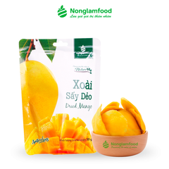XOÀI SẤY DẺO NONGLAMFOOD TÚI 50G |  ĂN VẶT TỐT CHO SỨC KHỎE | HEALTHY SNACK