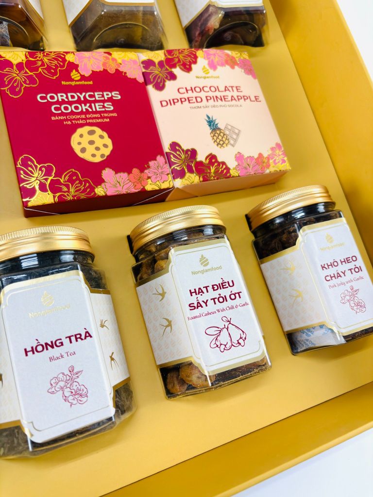 Bộ quà tết 2026 - PHÁT LỘC 02 | Set Quà Tết Nonglamfood | Vẹn Nguyên Hương Tết – Gắn Kết Yêu Thương