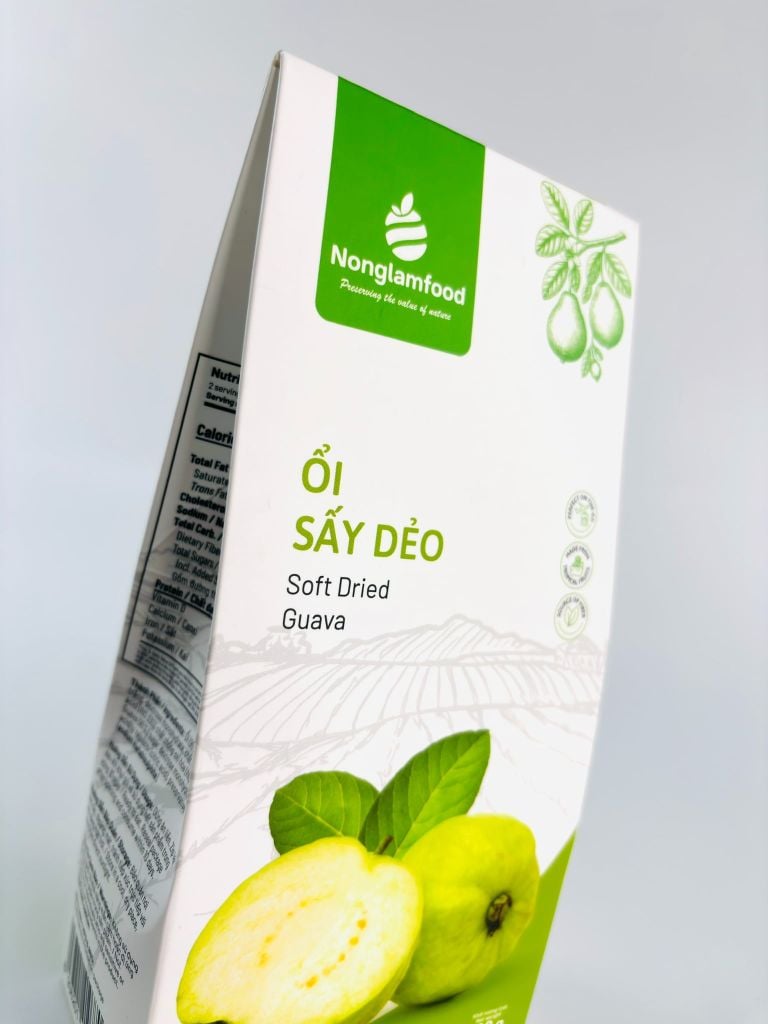 ỔI SẤY DẺO NONGLAMFOOD | HỘP 100G | DRIED GUAVA | HEALTHY SNACK