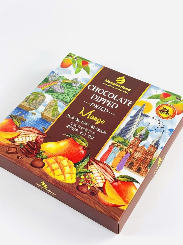 XOÀI SẤY DẺO PHỦ SOCOLA | HỘP 200G | CHOCO DRIED MANGO | TROPICAL FRUIT