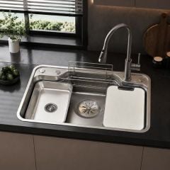 Chậu Rửa Bát Inox SUS304 K7848 N304 Cao Cấp 780x480mm