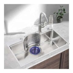 Chậu Rửa Bát 1 Hố Inox 304 75x46cm Bán Nguyệt Cao Cấp