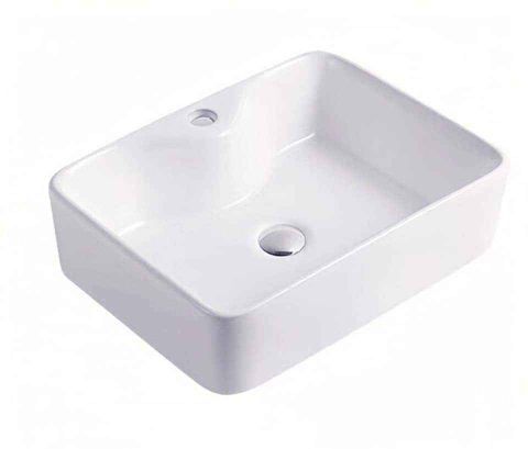 Lavabo LV 324D đặt bàn, sứ trắng nano chống bám bẩn