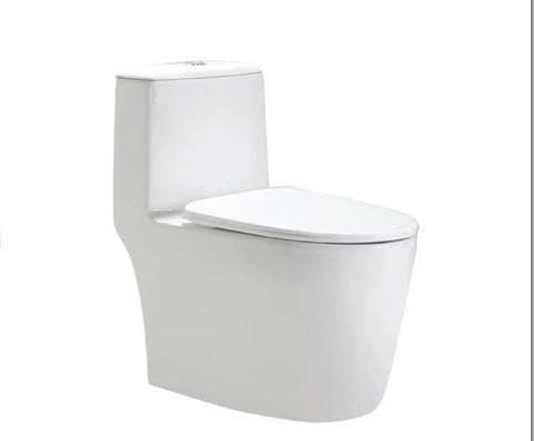 Bồn cầu liền khối công nghệ Hàn Quốc – Xả xoáy Tornado, tráng Platinum