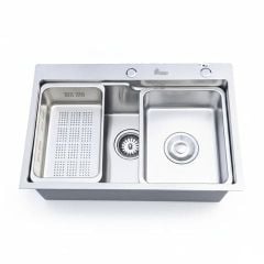 Chậu Rửa Bát 1 Hố 68x45 Inox 304 Kèm Phụ Kiện Cao Cấp