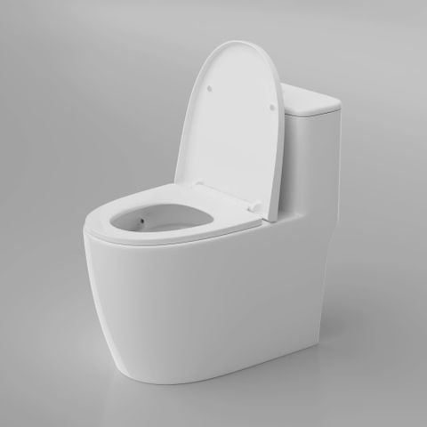 Bồn cầu liền khối Hàn Quốc LK177 – Nhỏ gọn, xả xoáy êm mạnh