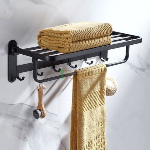 Vắt Khăn Inox 304 Màu Đen – Chống Gỉ, Sang Trọng, Dễ Lắp