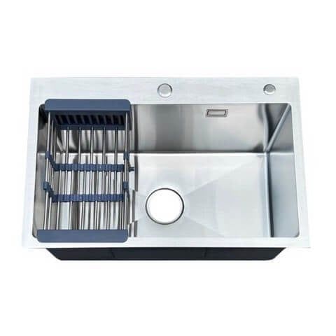 Chậu rửa bát inox SUS304 nguyên khối – Siêu bền, sang trọng KT68x45