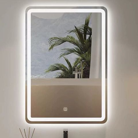 Gương LED cảm ứng chữ nhật GL08 500x700 phôi Bỉ 5mm