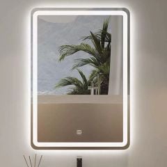 Gương LED cảm ứng chữ nhật GL08 500x700 phôi Bỉ 5mm