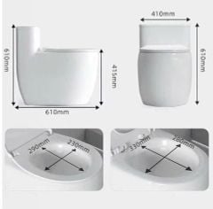 Bồn cầu liền khối R89 kích thước ngắn – Tối ưu cho phòng tắm nhỏ