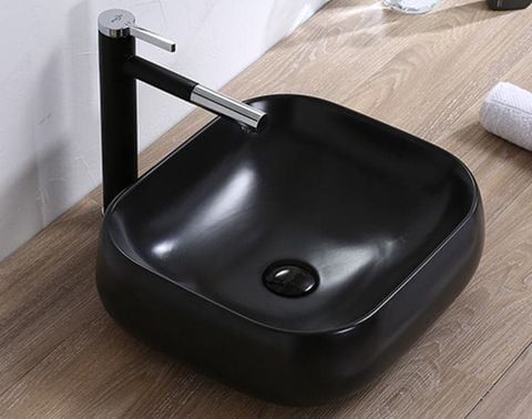 Lavabo sứ đen KB 8407 – Thiết kế tối giản, sang trọng