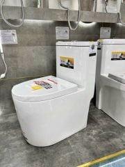 Bồn cầu liền khối nhỏ R86 – Thiết kế nhỏ gọn, men nano chống bám bẩn