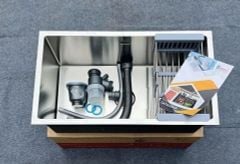 Chậu Rửa Bát 1 Hố Âm Bàn Inox 304 KA8045 Cao Cấp