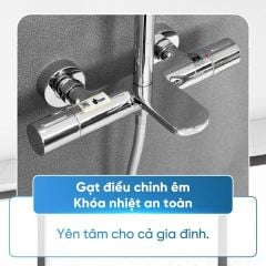 Sen Cây Tắm Đứng Khóa Nhiệt An Toàn SC 119 Cao Cấp