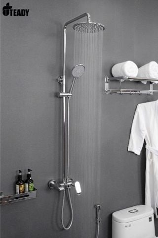 Sen cây tắm đứng đồng thau mạ niken TEADY SC-219 – Bền đẹp, sang trọng