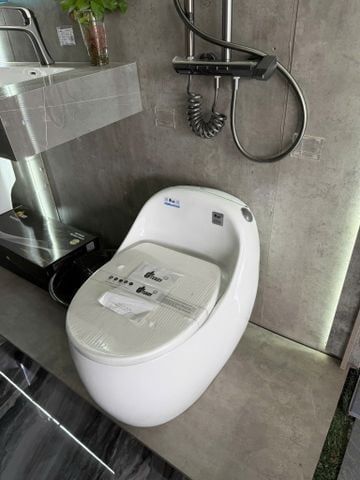 Bồn Cầu Liền Khối LK169 Dáng Trứng – Men Platinum Cao Cấp