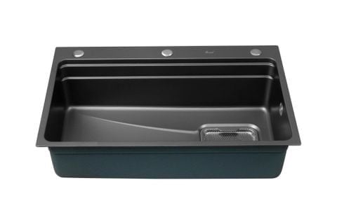 Chậu rửa bát inox 304 CRB7548 nano đen cao cấp