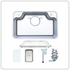 Chậu Rửa Bát 1 Hố Nobinox ARVO B180 Inox 304 Dày 1.2mm