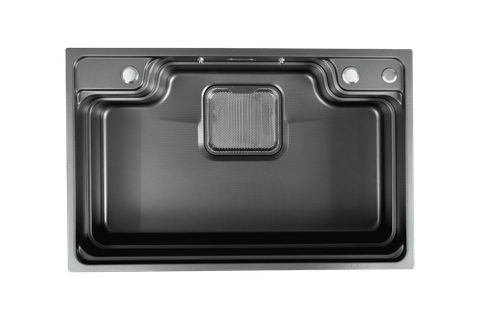 Chậu rửa bát Inox 304 màu đen sang trọng –  75x48cm