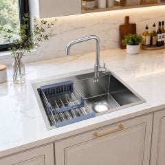 Chậu rửa bát inox 304 45×40×24 – nhỏ gọn, bền đẹp, chống ồn hiệu quả