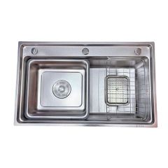 Chậu rửa bát 1 hố K7546BT-304 Inox 304 vân sần 75x46cm