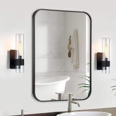 Gương Treo Tường Phòng Tắm Viền Đen 50x70cm Chữ Nhật
