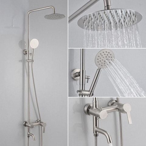 Sen Cây Tắm Đứng Inox 304 Hàn Quốc – Bền Đẹp, Tắm êm dịu