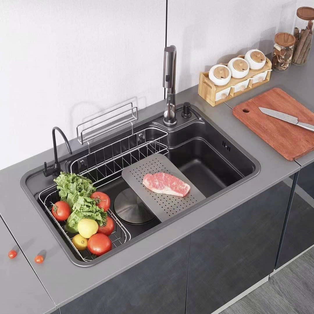 Chậu Rửa Bát KND7848N Inox 304 Nano – Đa Năng, Sang Trọng, Chống Xước